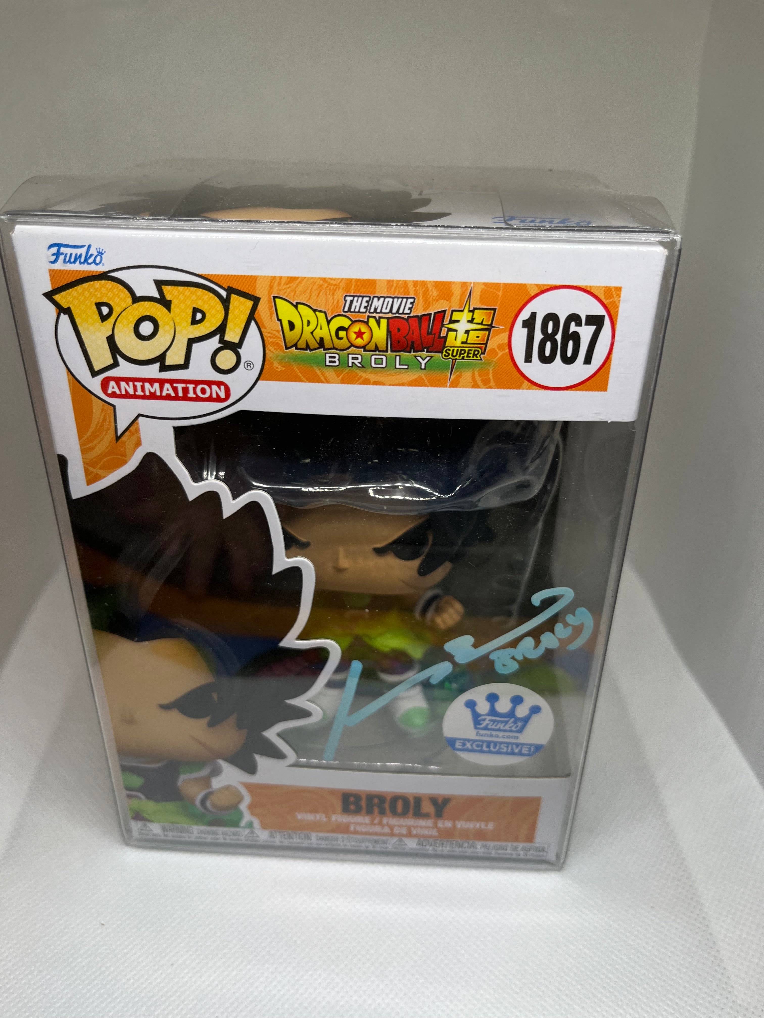 Broly 1867 Funko Exclusive GCOA Authenticated Signed