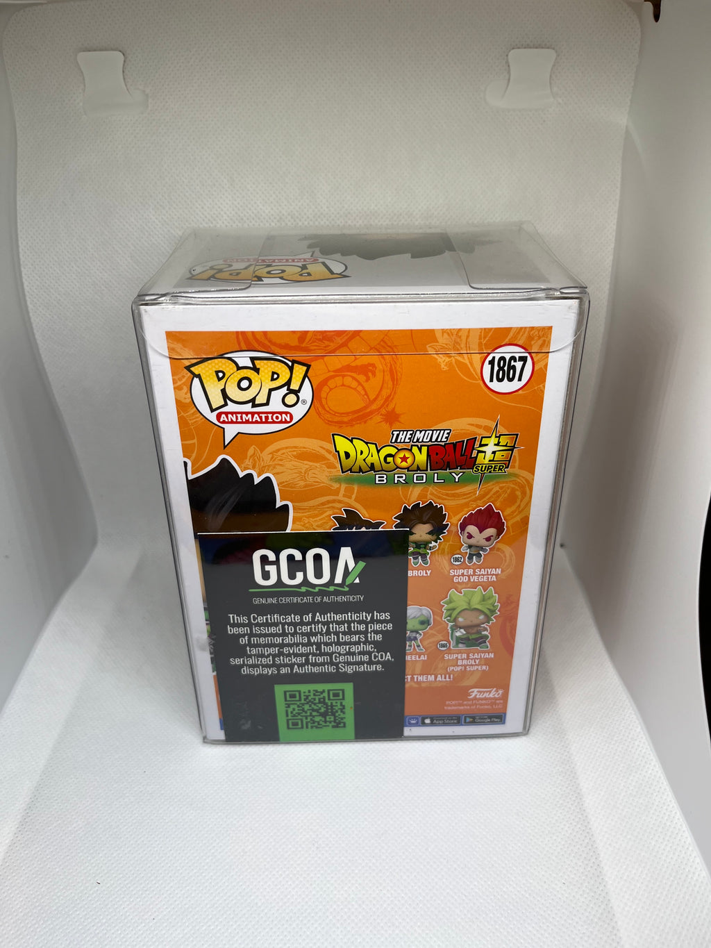 Broly 1867 Funko Exclusive GCOA Authenticated Signed