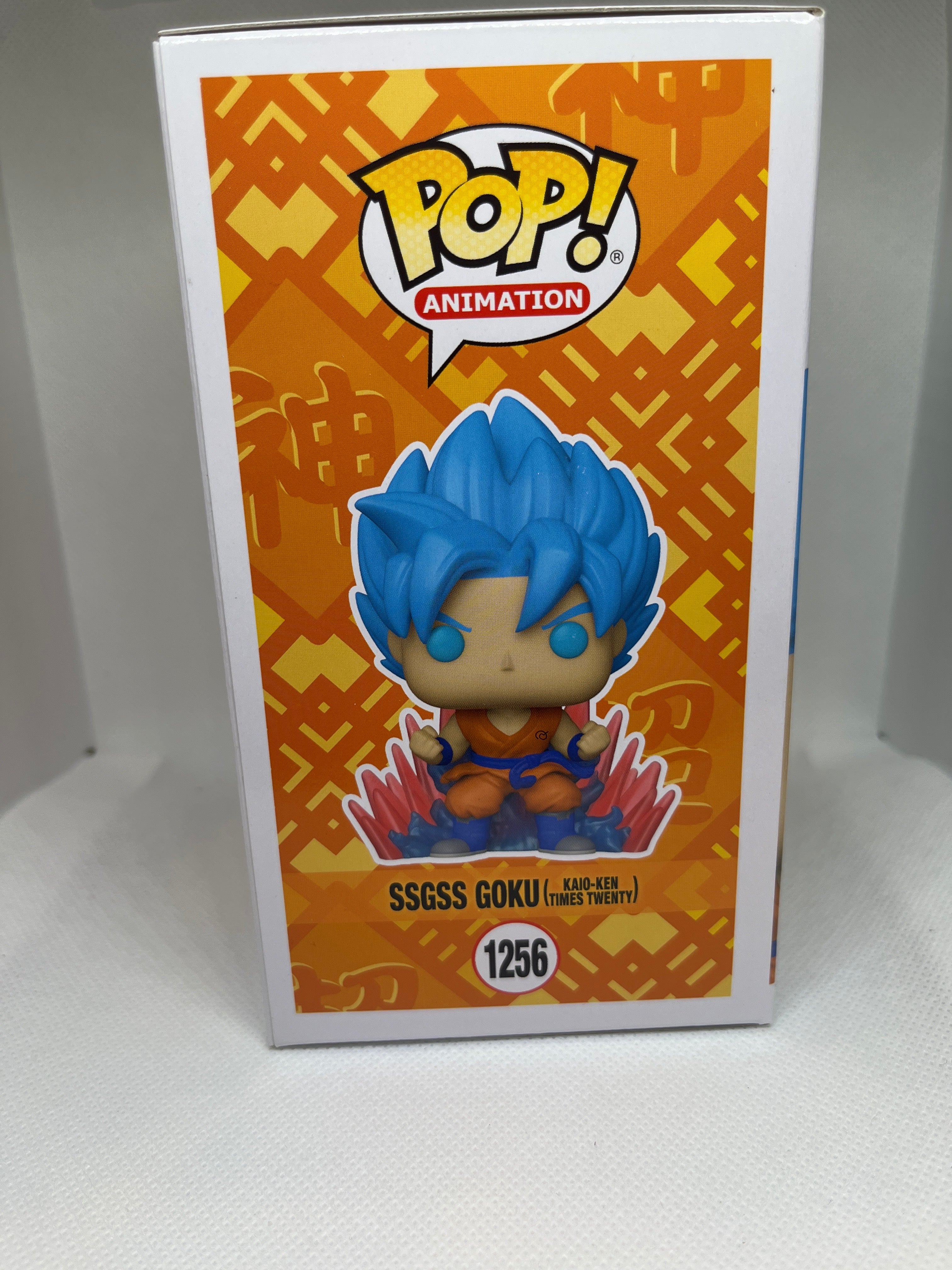 Funko Pop! Vinyl: DragonBall Super-SSGSS Goku (Kaio-Ken Times Twenty BoxLunch Glow Exclusive) 1256