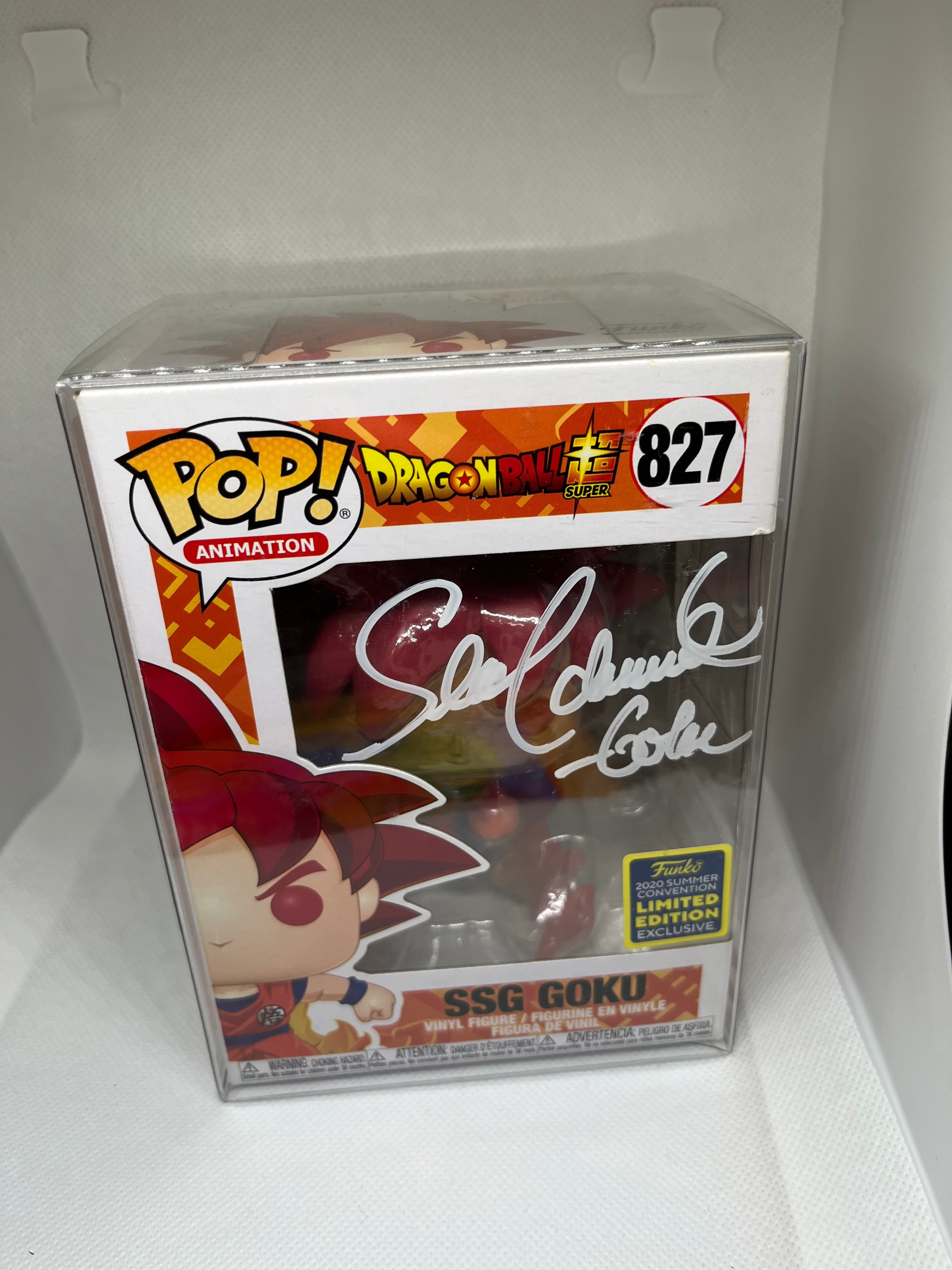 SSG Goku 827 2020 Summer Convention Limited Edition Sticker JSA Authenticated Signed and Quoted (Call me Kakarot!)