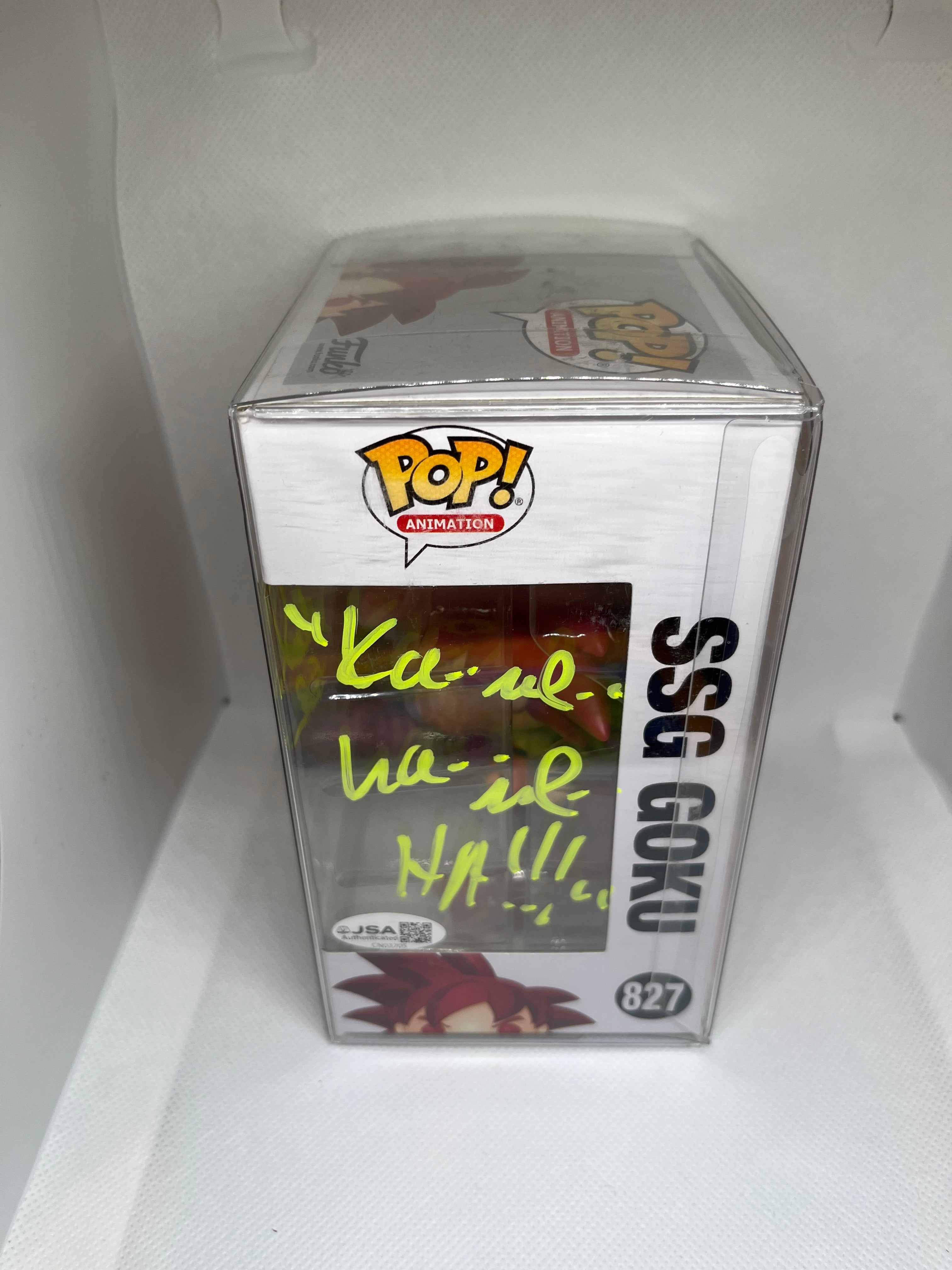 SSG Goku 827 2020 Summer Convention Limited Edition Sticker JSA Authenticated Signed and Quoted (Ka-Me-ha-Me-Ha!)