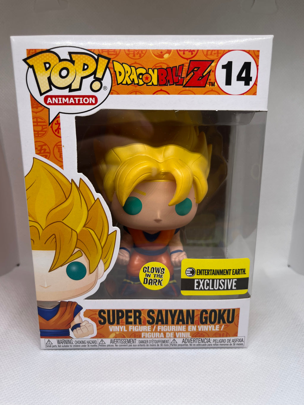 Funko Pop! Vinyl: DragonBall Z-Super Saiyan Goku (14) (Entertainment Earth Exclusive Glow in the Dark)