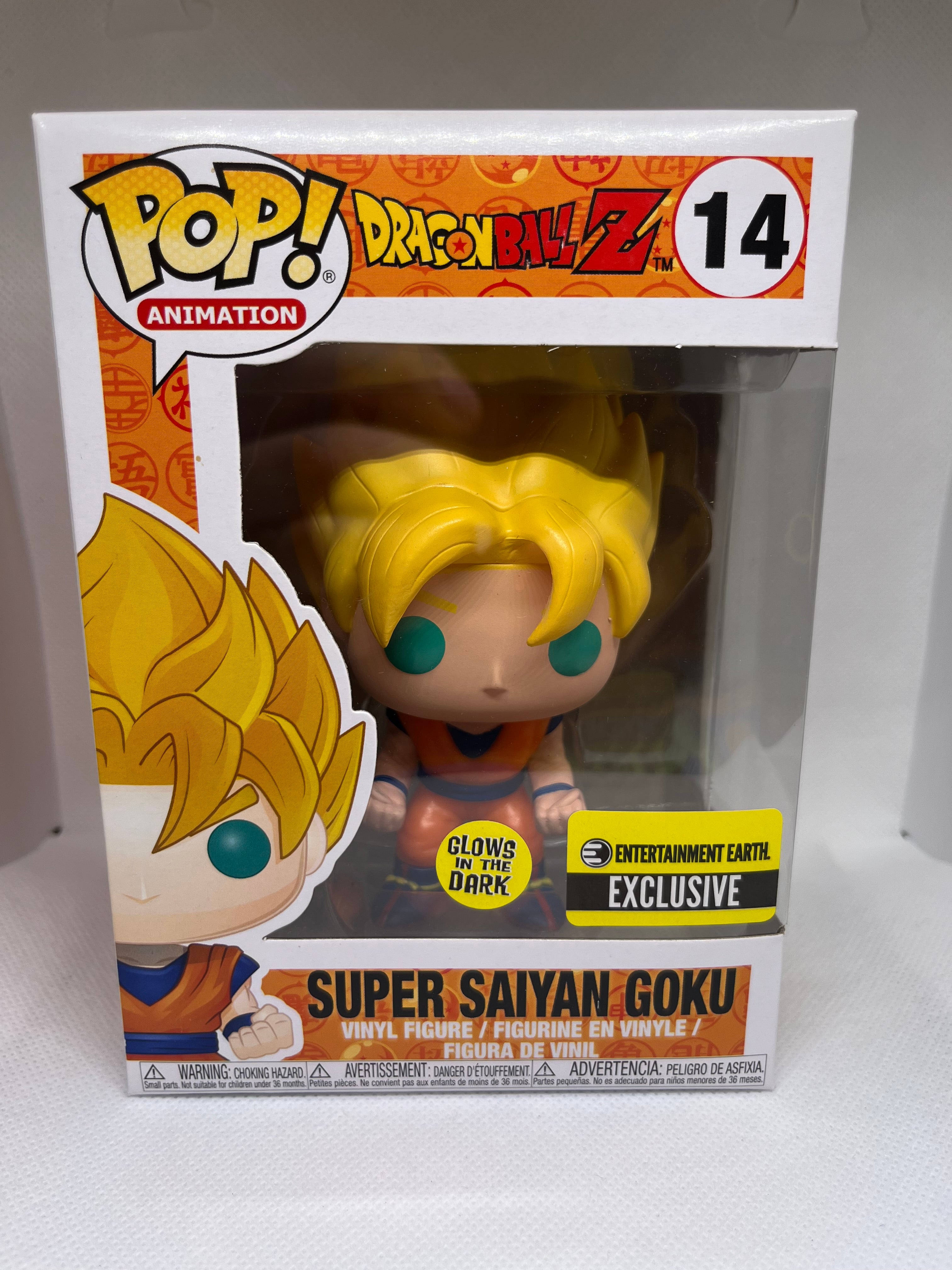 Funko Pop! Vinyl: DragonBall Z-Super Saiyan Goku (14) (Entertainment Earth Exclusive Glow in the Dark)