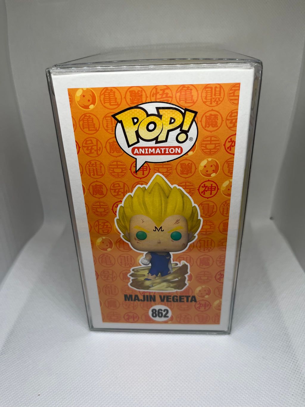 Majin Vegeta 862 Pop & Tee Glow in the Dark Funko Exclusive JSA Authenticated Signed and Quoted (Farewell…I Do This For You)