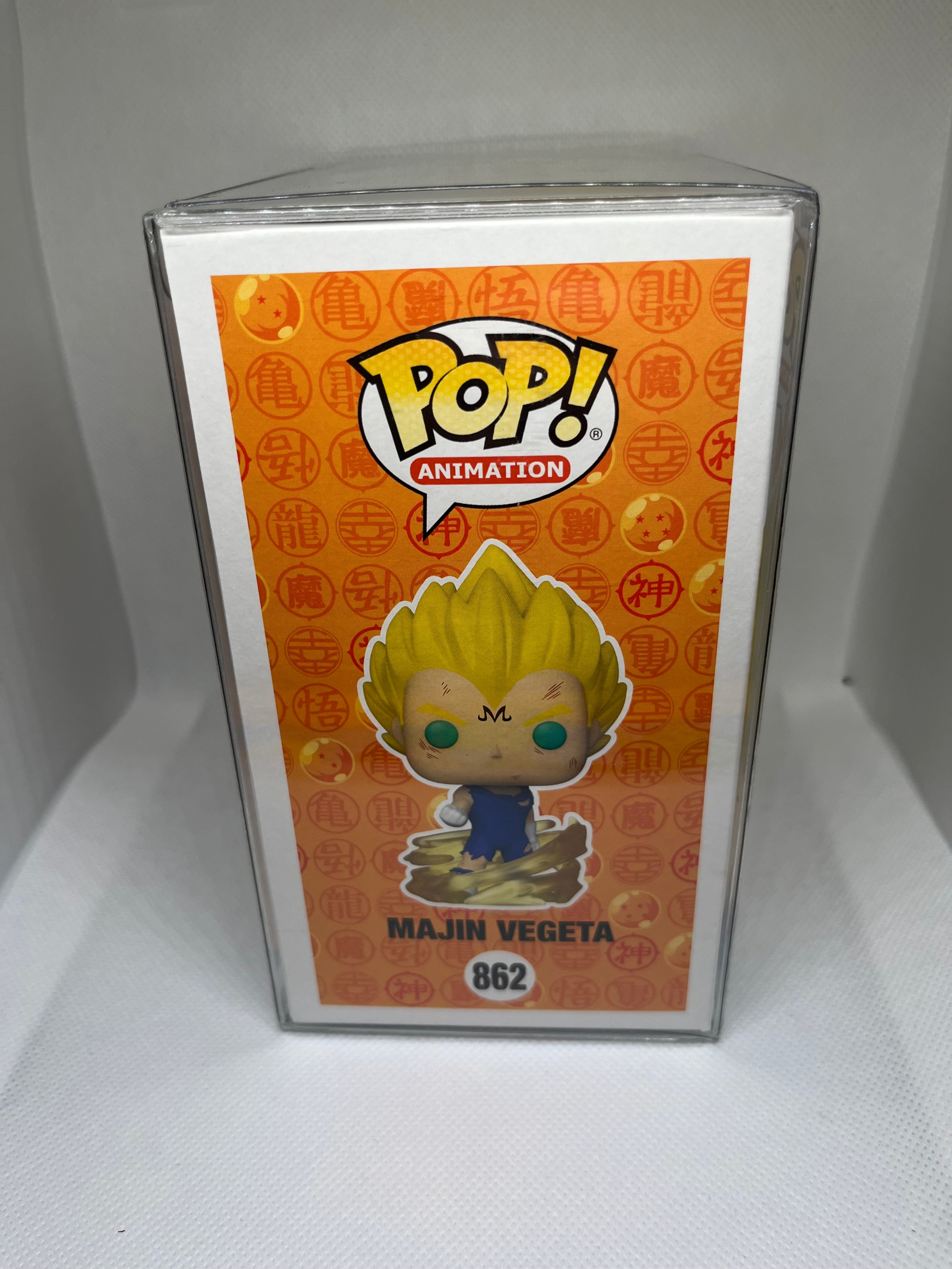 Majin Vegeta 862 Pop & Tee Glow in the Dark Funko Exclusive JSA Authenticated Signed and Quoted (Farewell…I Do This For You)