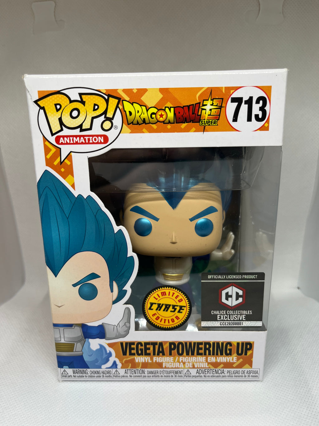 Funko Pop! Vinyl: DragonBall Super-Vegeta Powering Up (Chalice Exclusive Chase) 713