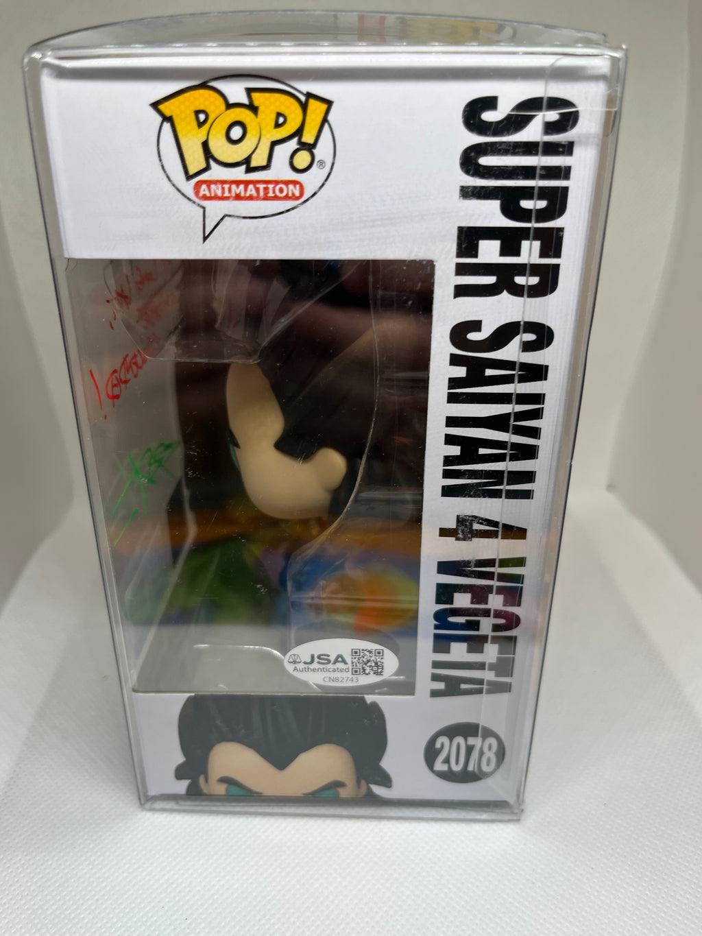 Super Saiyan 4 Vegeta GT 2078 Flocked/Glow Chase JSA Authenticated Signed and Quoted (“At Long Last I Have Ascended”)