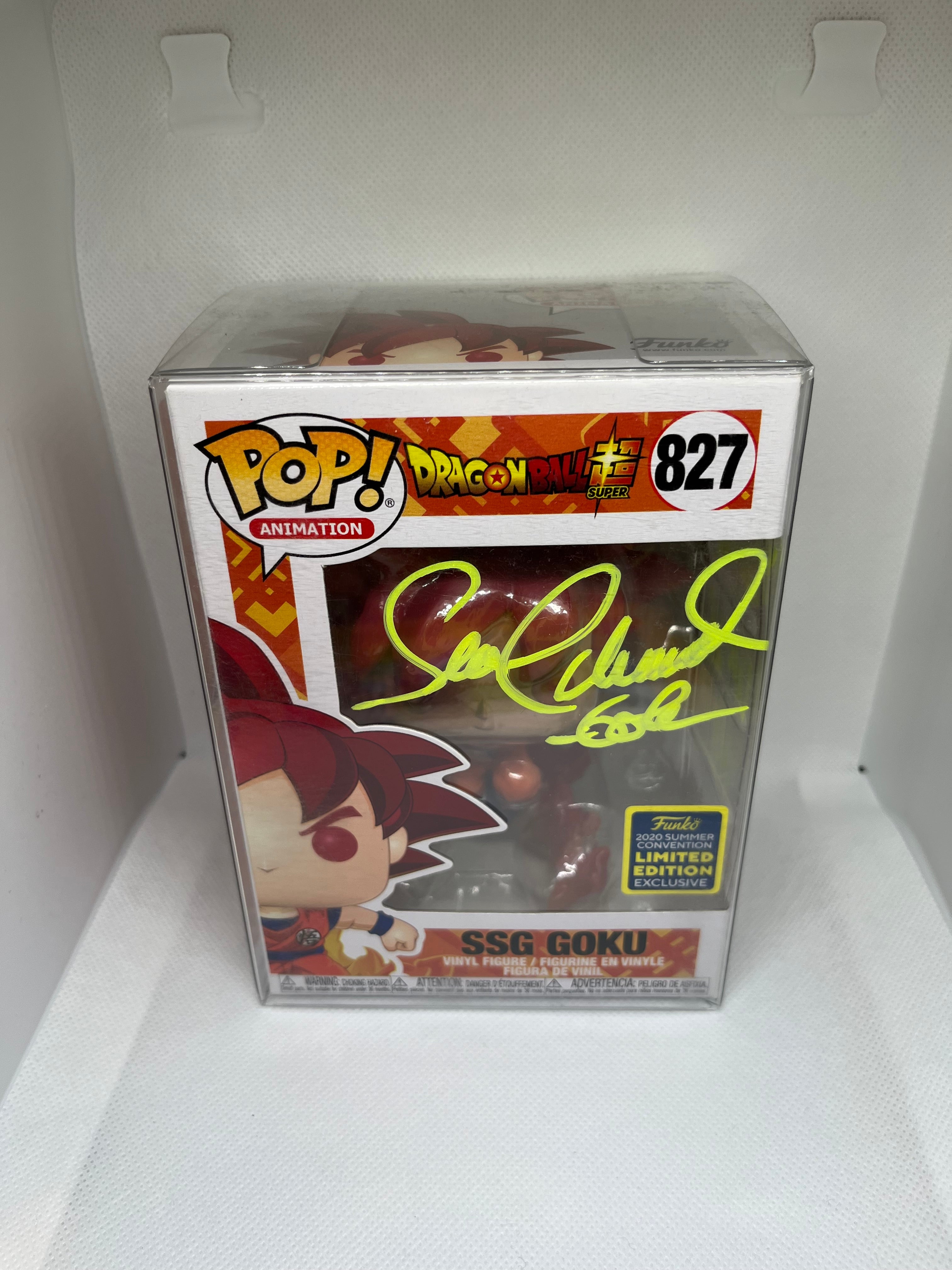 SSG Goku 827 2020 Summer Convention Limited Edition Sticker JSA Authenticated Signed and Quoted (Ka-Me-ha-Me-Ha!)