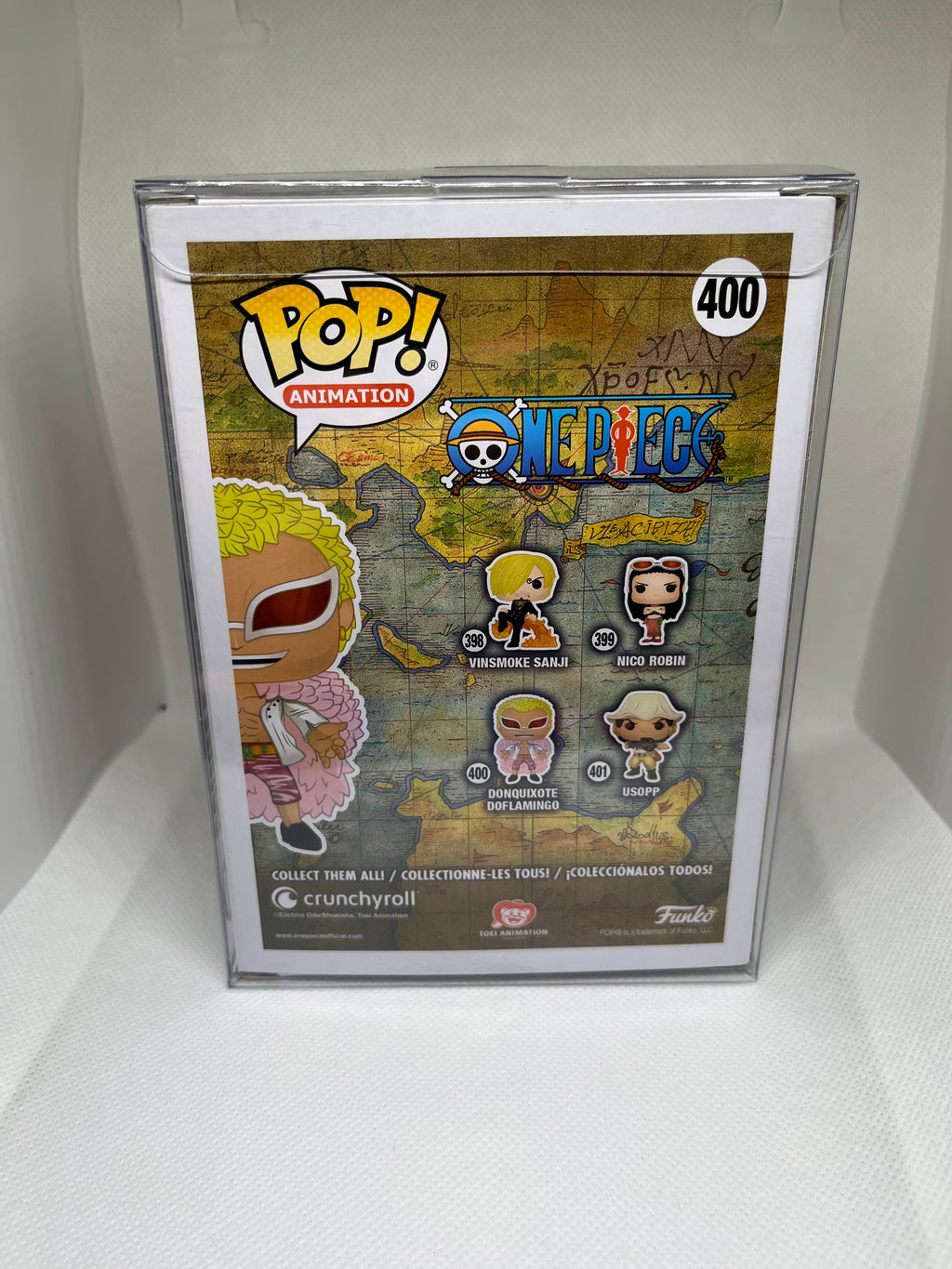 Donquixote Doflamingo (400) Authenticated Signed and Quoted “You’re pushing your luck BRAT!” Funko Pop!