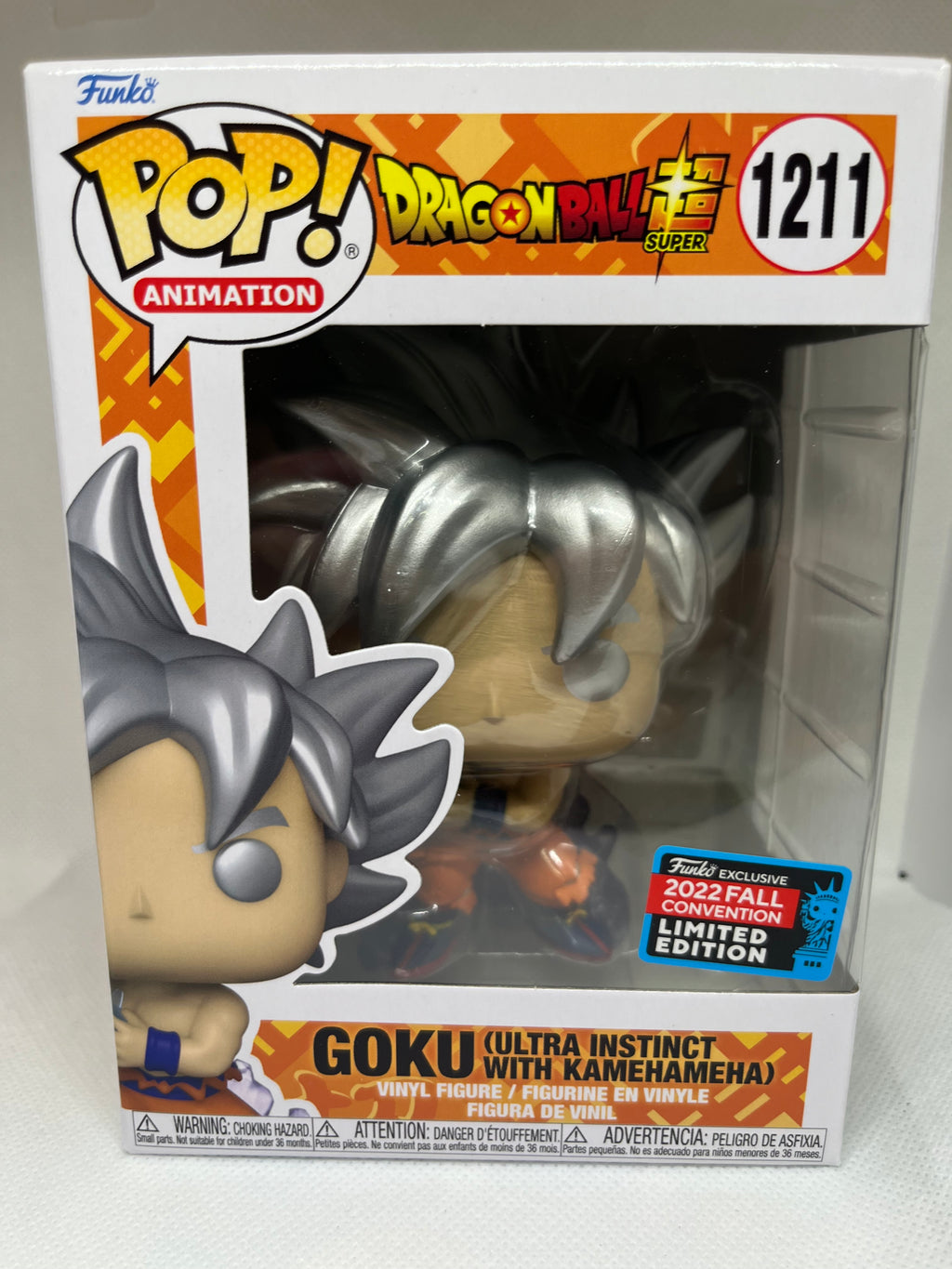 Funko Pop! Vinyl: DragonBall Super-Goku Ultra Instinct with Kamehameha (Shared Fall Sticker) 1211