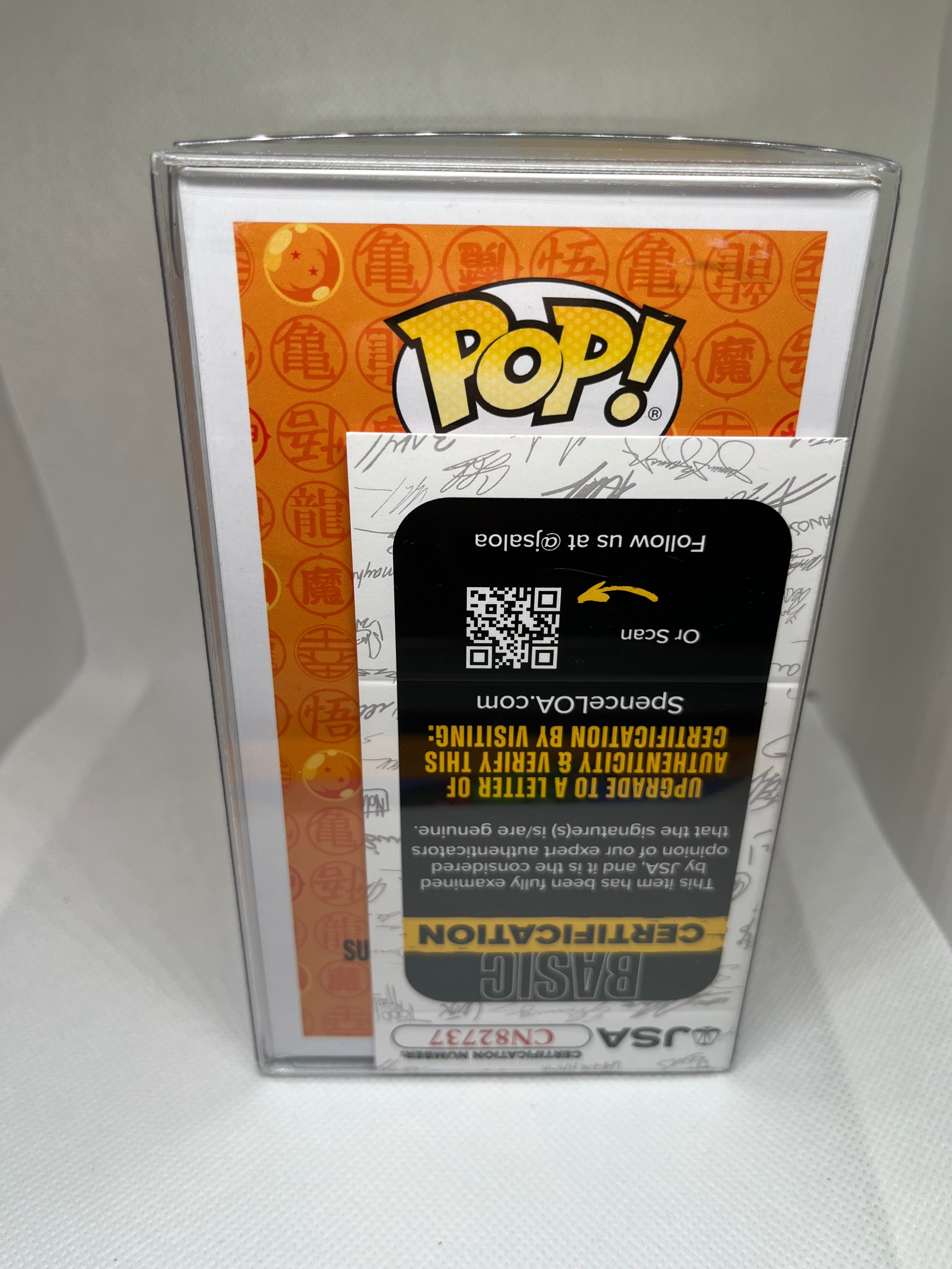 Super Saiyan Goku 2106 (Yardrat) Toy Temple Glow Chase Exclusive JSA Authenticated Signed and Quoted (I Call it Instant Transmission)