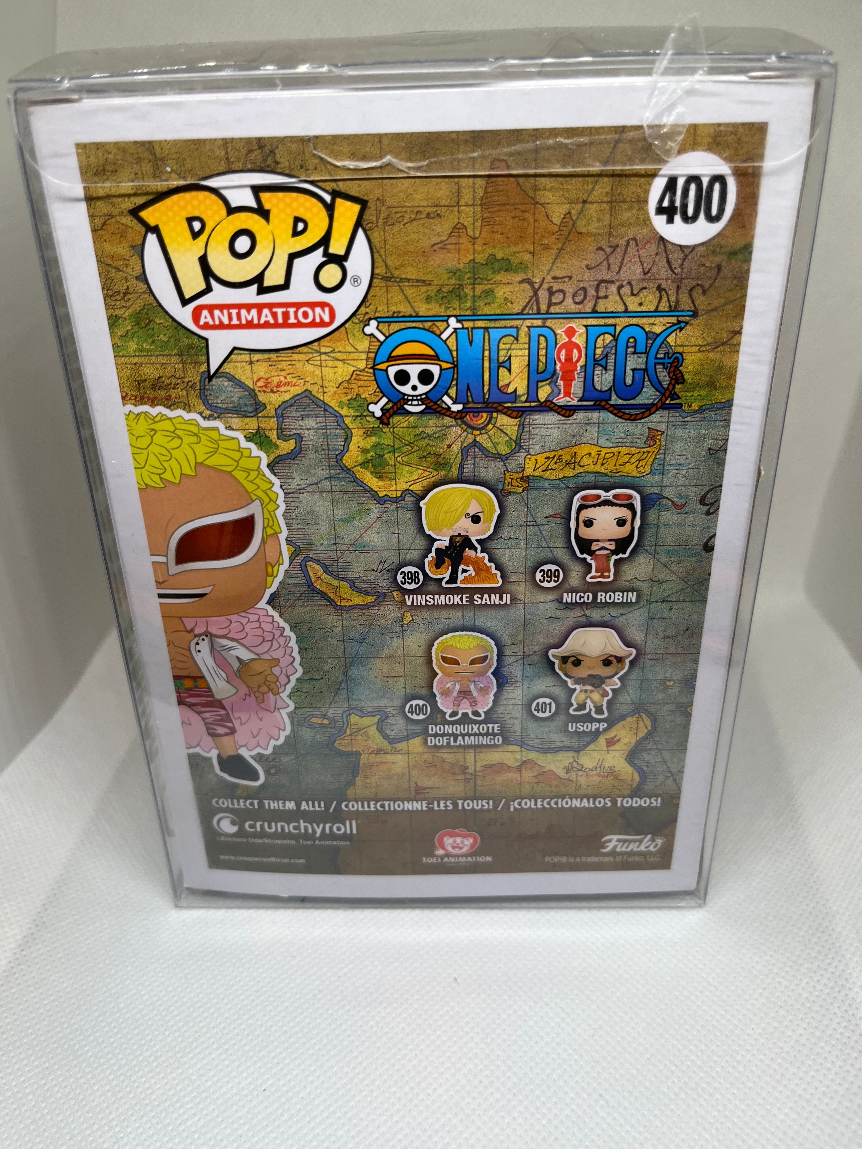 Donquixote Doflamingo (400) Authenticated Signed and Quoted “Blood and death! That’s TRUE entertainment” Funko Pop!