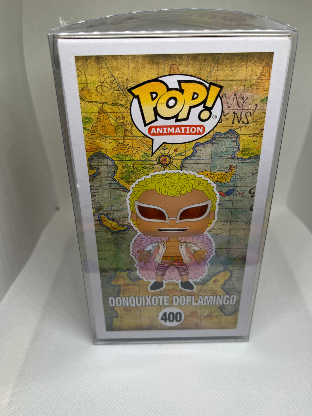 Donquixote Doflamingo (400) Authenticated Signed and Quoted “Blood and death! That’s TRUE entertainment” Funko Pop!