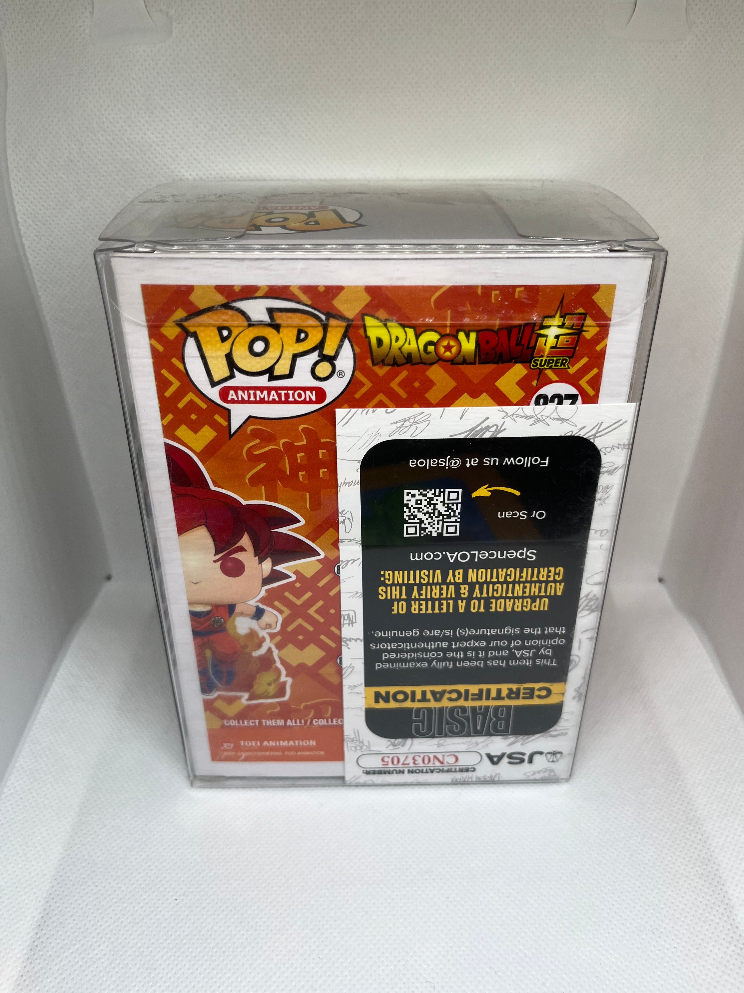 SSG Goku 827 2020 Summer Convention Limited Edition Sticker JSA Authenticated Signed and Quoted (Ka-Me-ha-Me-Ha!)