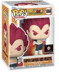 Funko Pop! Vinyl: DragonBall Super-Super Saiyan God Vegeta (Pre-Release Sticker Chalice Exclusive) 1868