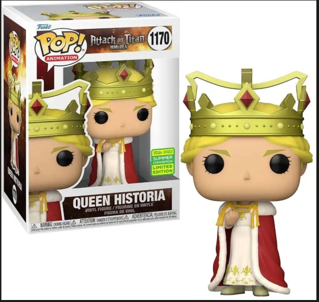Funko Pop! Vinyl: Attack on Titan-Queen Historia (Summer 2022 Convention Shared Sticker Exclusive) 1170