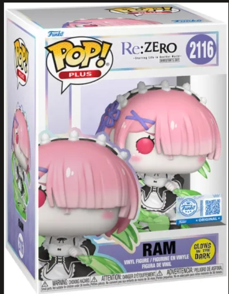 Funko Pop! Vinyl: Re:Zero-Ram (Chalice Exclusive Glow in the Dark) 2116
