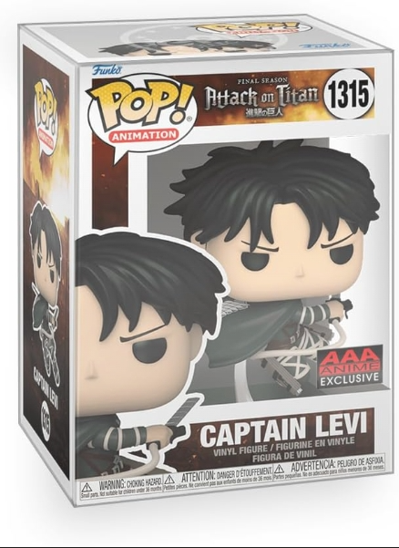 Funko Pop! Vinyl: Attack on Titan-Captain Levi (AAA Anime Exclusive) 1315